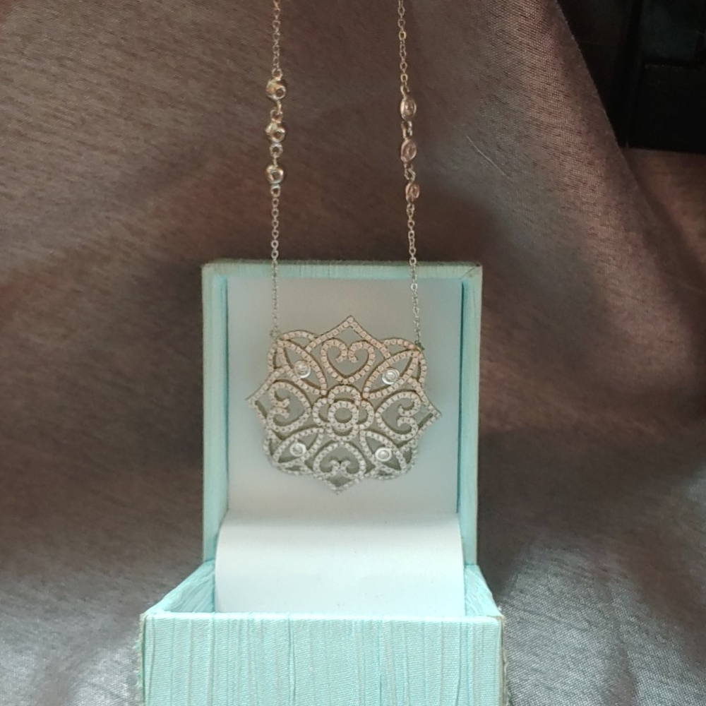 COPY - cubic zirconium necklace all in one piece